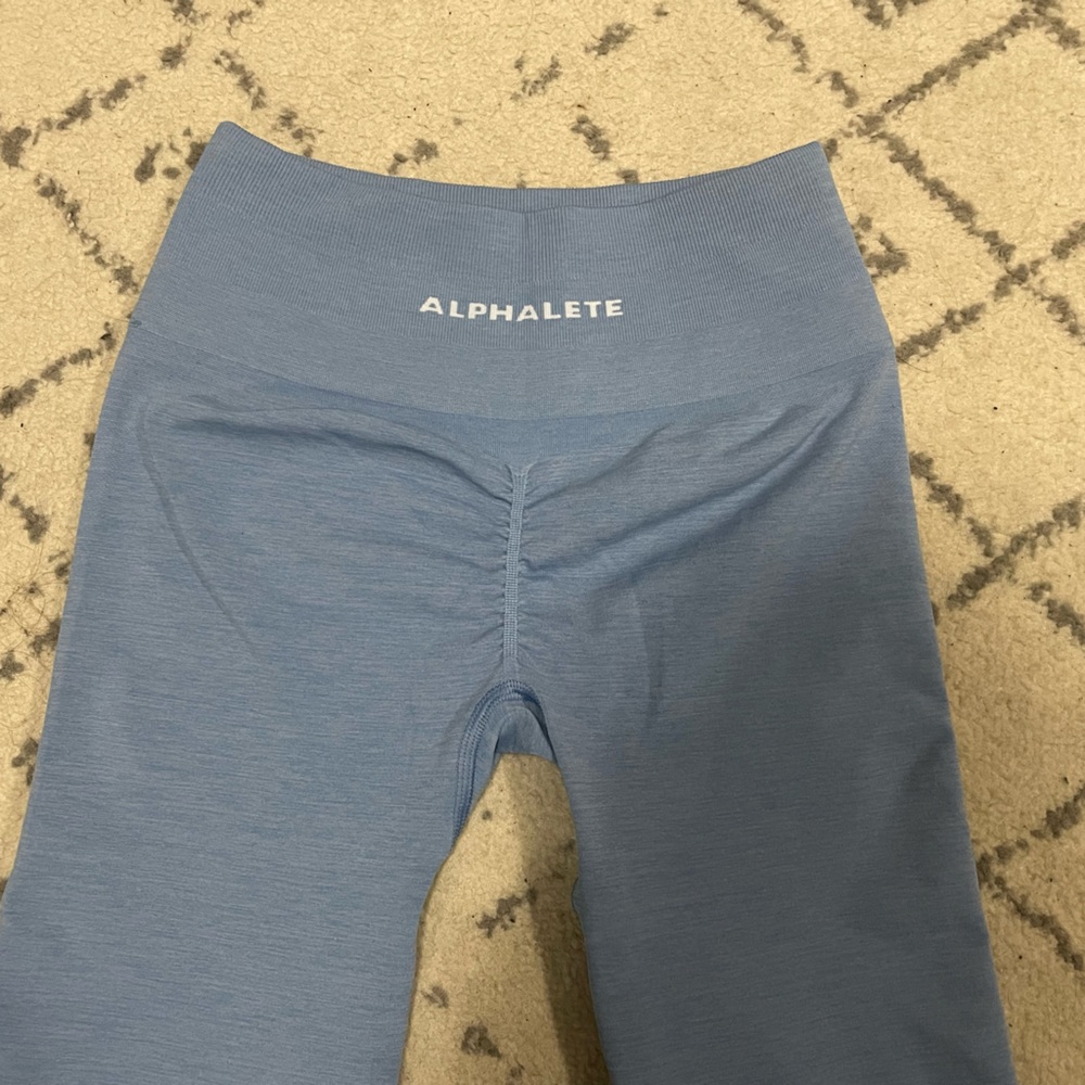 Alphalete amplify leggings washed denim size small